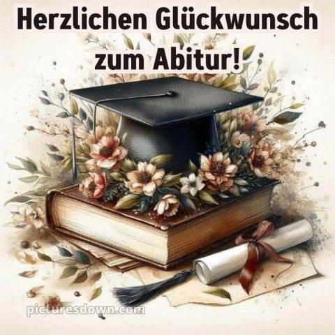 Kurze glückwünsche zum abitur bild Karte 2 kostenlos
