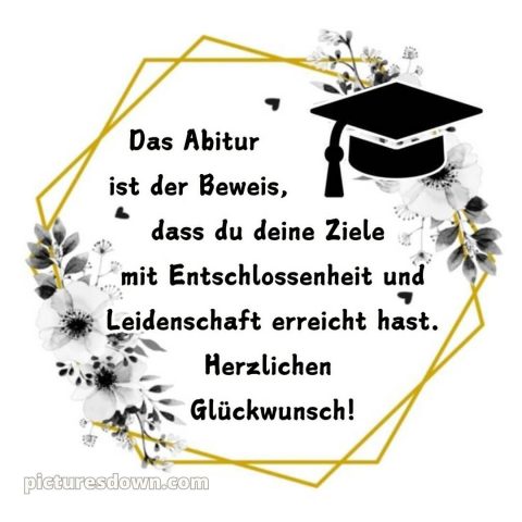 Kurze glückwünsche zum abitur bild Karte 5 kostenlos