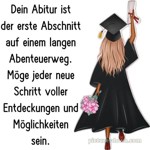 Kurze glückwünsche zum abitur bild Blumenstrauß kostenlos