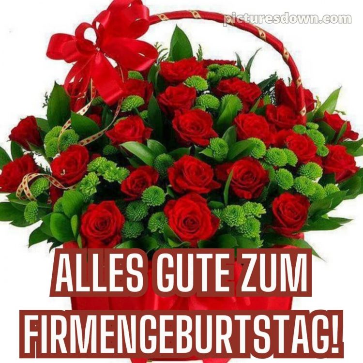 Kurze glückwünsche zum firmenjubiläum bild Korb kostenlos