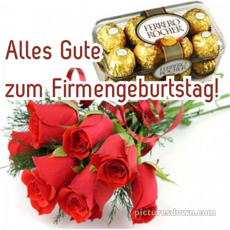 Kurze glückwünsche zum firmenjubiläum bild Rosen kostenlos