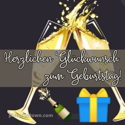 Kurze glückwünsche zum geburtstag bild Sekt kostenlos