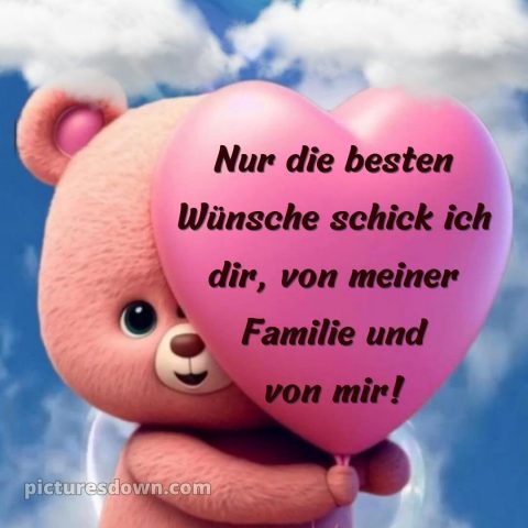 Kurze glückwünsche zum geburtstag bild Herz kostenlos