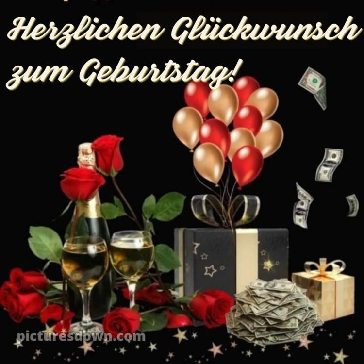 Kurze glückwünsche zum geburtstag bild Luftballons kostenlos