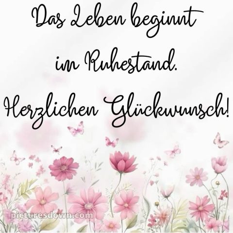 Kurze glückwünsche zum ruhestand privat bild schöne Karte kostenlos