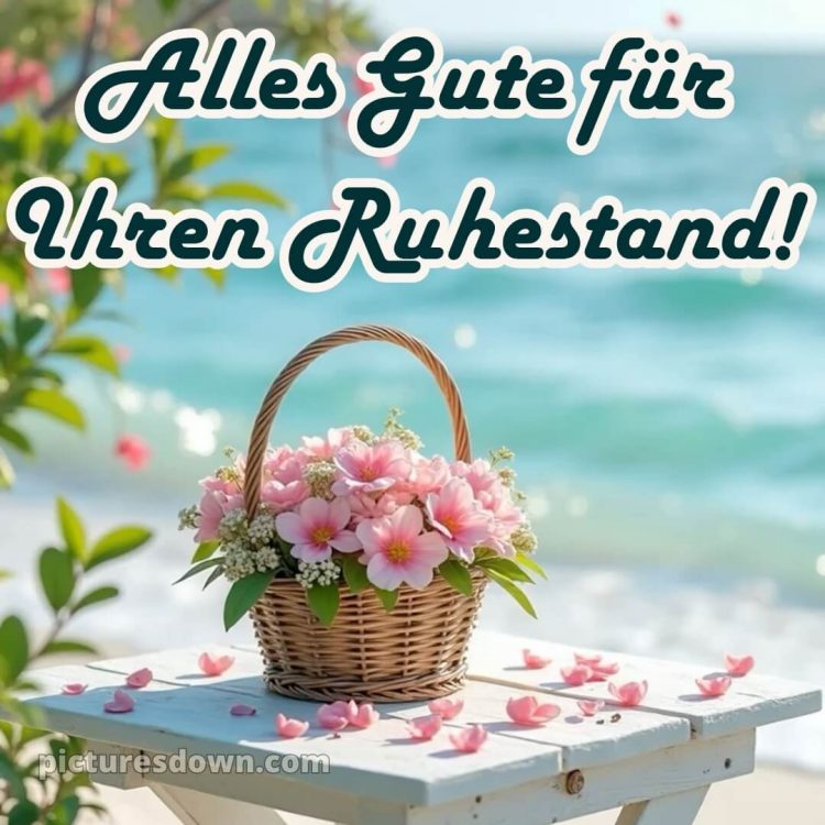 Kurze glückwünsche zum ruhestand privat bild Meer kostenlos