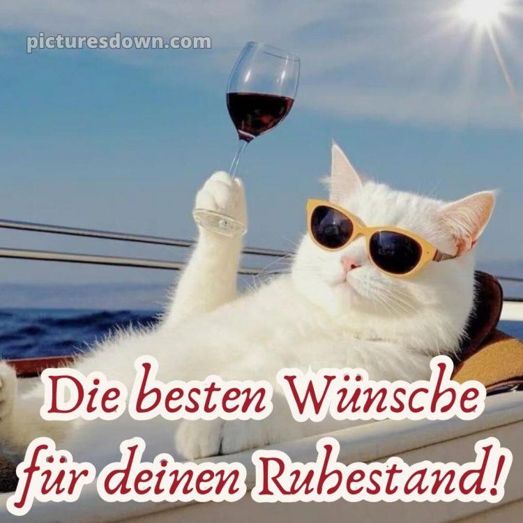 Kurze glückwünsche zum ruhestand privat bild Katze kostenlos