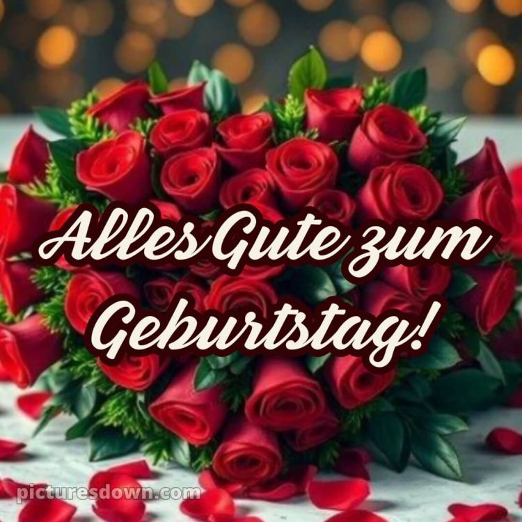 Kurze glückwünsche zum runden geburtstag bild Herz kostenlos