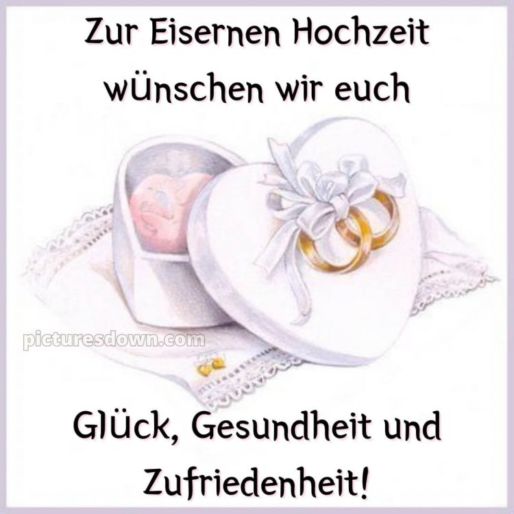 Kurze glückwünsche zur eisernen hochzeit bild Box kostenlos