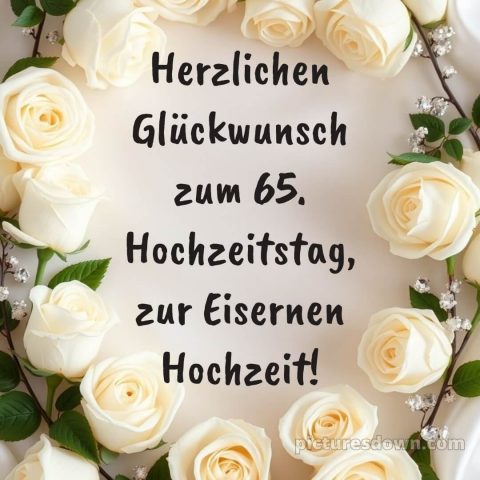 Kurze glückwünsche zur eisernen hochzeit bild Karte kostenlos