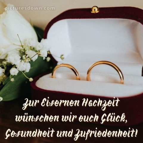 Kurze glückwünsche zur eisernen hochzeit bild Goldringe kostenlos
