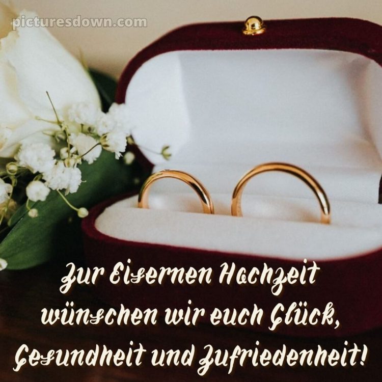 Kurze glückwünsche zur eisernen hochzeit bild Goldringe kostenlos