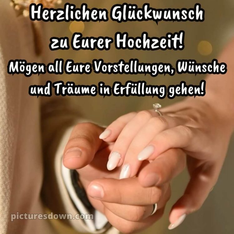 Kurze glückwünsche zur hochzeit bild zwei Hände kostenlos