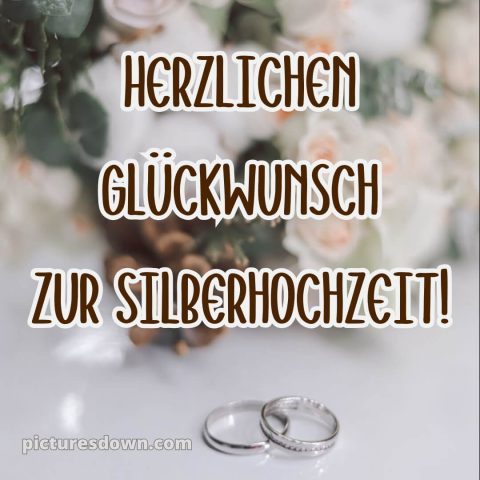 Kurze glückwünsche zur silberhochzeit bild silberne Ringe kostenlos