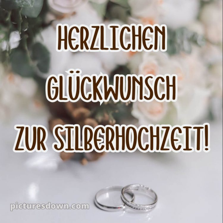 Kurze glückwünsche zur silberhochzeit bild silberne Ringe kostenlos