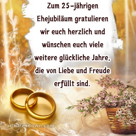 Kurze glückwünsche zur silberhochzeit bild Korb kostenlos