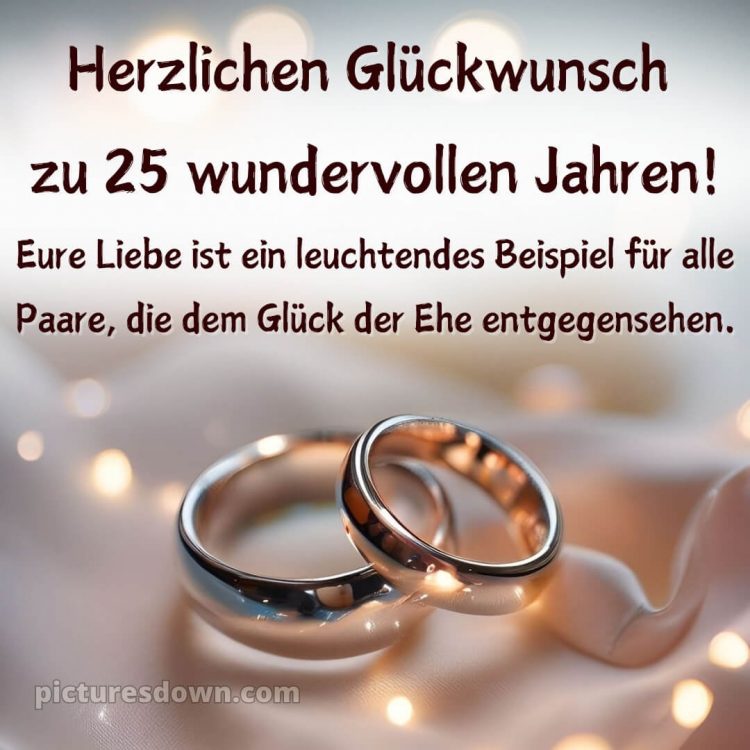 Kurze glückwünsche zur silberhochzeit bild Lüster kostenlos