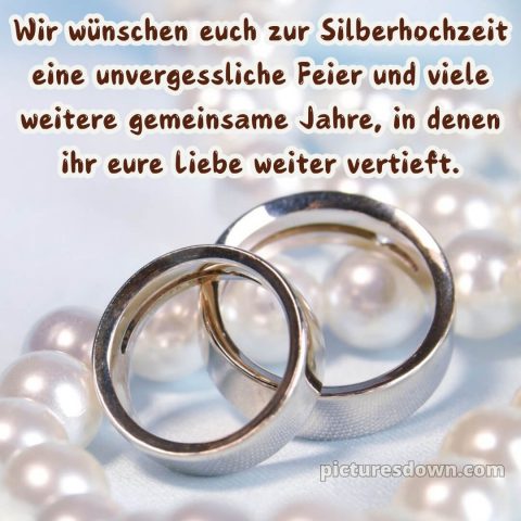 Kurze glückwünsche zur silberhochzeit bild Ringe kostenlos