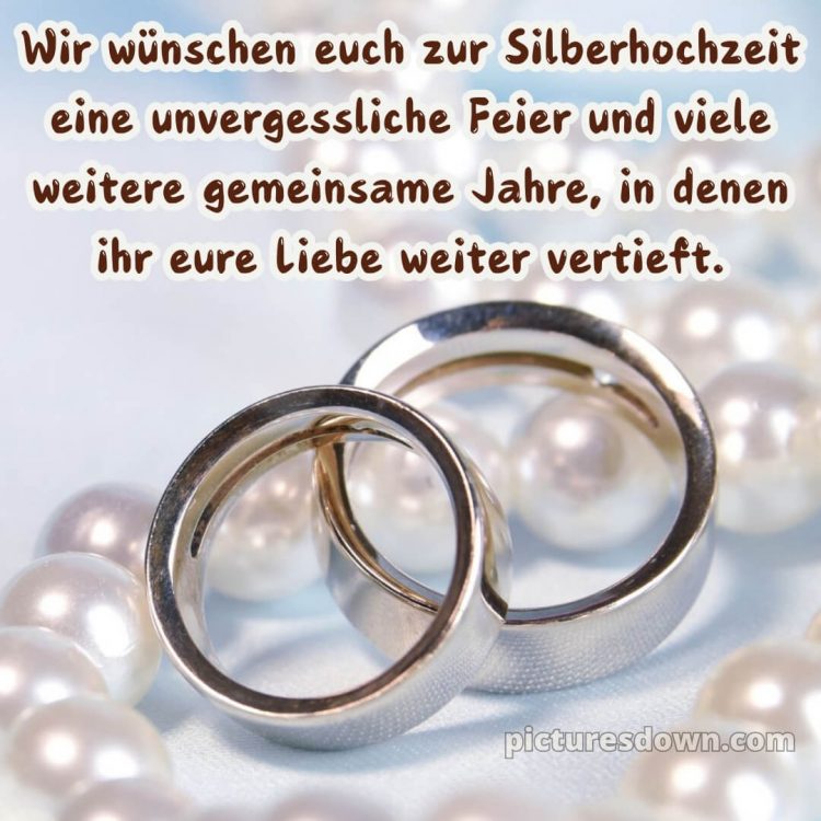 Kurze glückwünsche zur silberhochzeit bild Ringe kostenlos