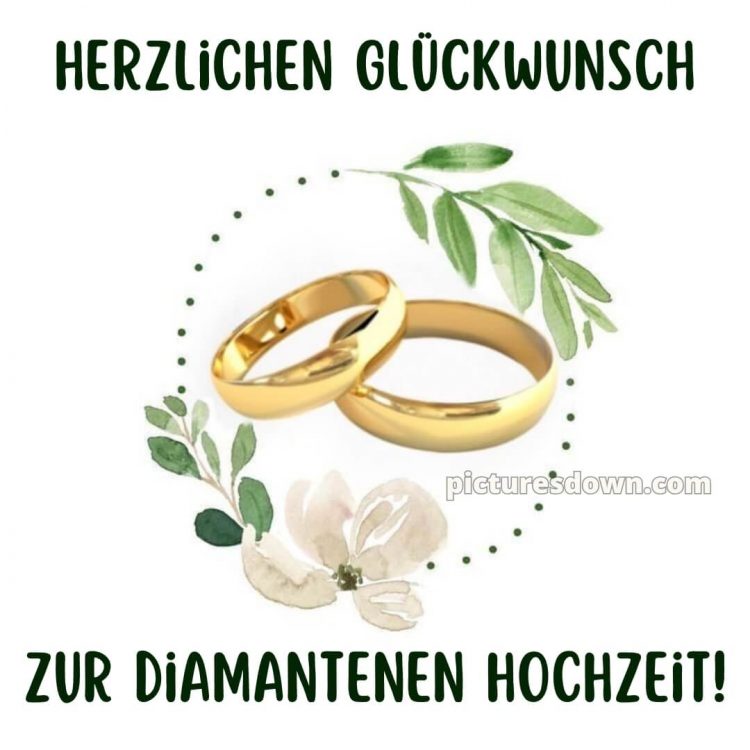 Kurze sprüche 60 hochzeitstag glückwünsche diamanthochzeit diamantene hochzeit bild Karte 10 kostenlos
