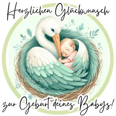 Liebevolle glückwünsche zur geburt bild Flügel kostenlos