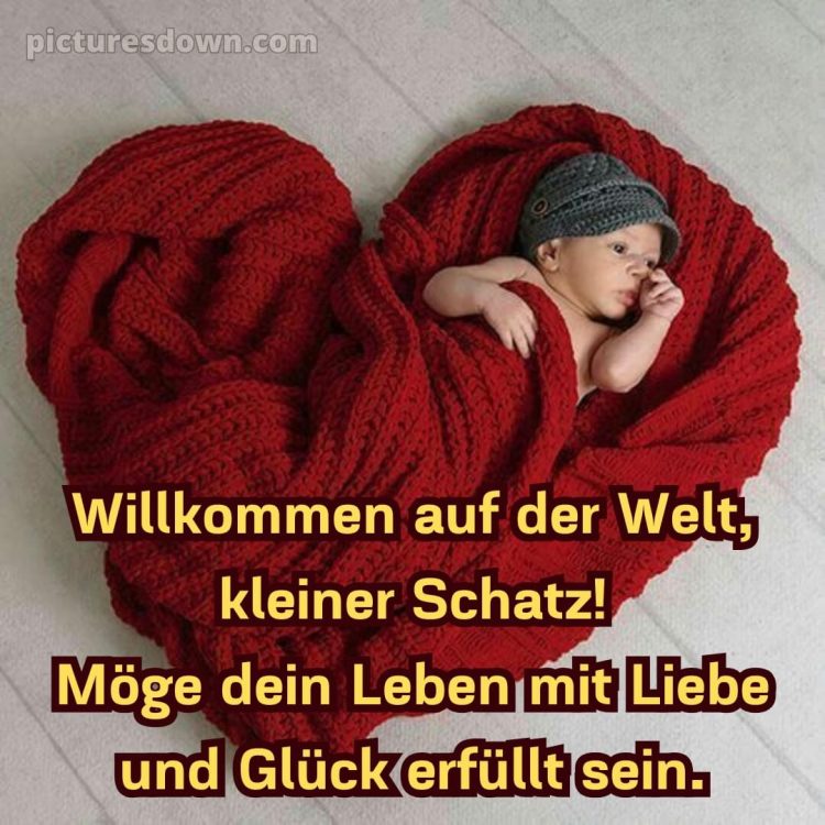 Liebevolle glückwünsche zur geburt bild Säugling kostenlos