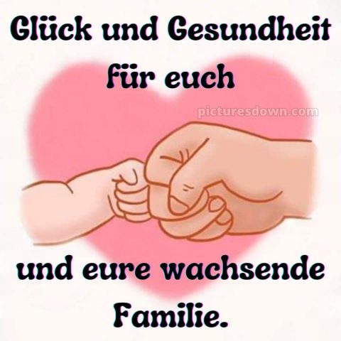 Persönliche glückwünsche zur geburt bild Herz kostenlos