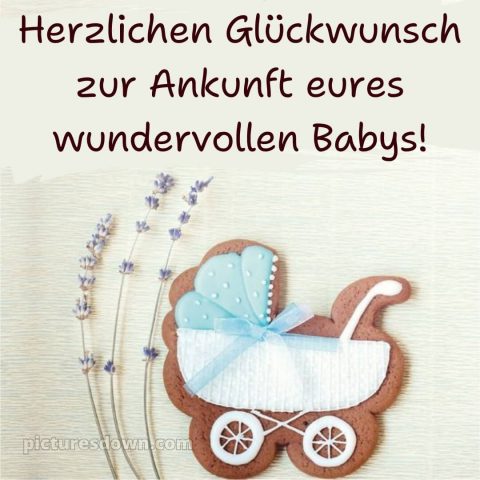 Persönliche glückwünsche zur geburt bild Kekse kostenlos