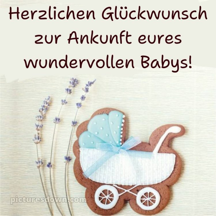 Persönliche glückwünsche zur geburt bild Kekse kostenlos