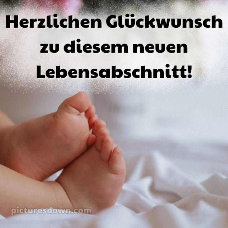 Persönliche glückwünsche zur geburt bild Finger kostenlos