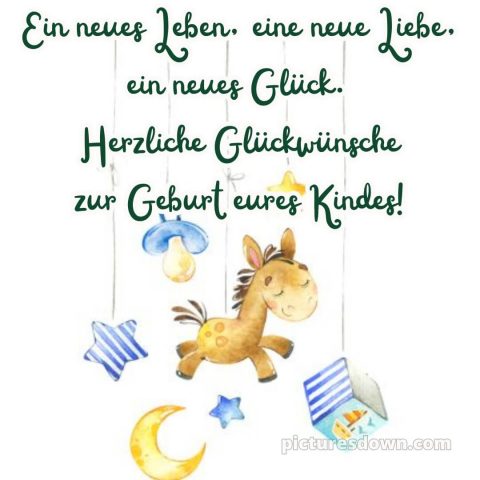 Wünsche zur geburt bild Pferd kostenlos