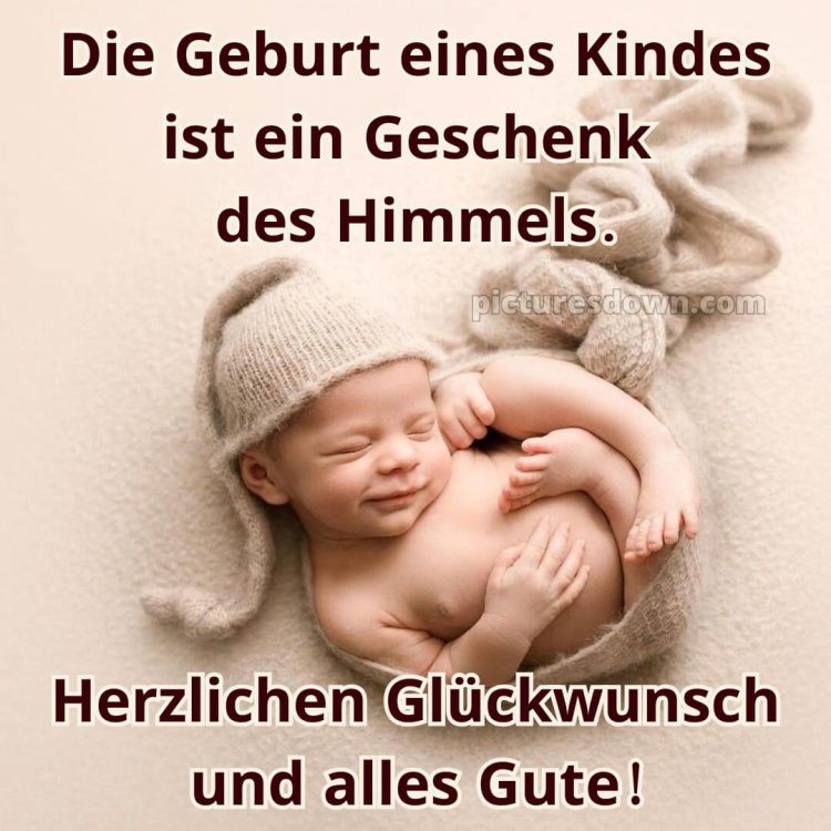 Wünsche zur geburt bild Kappe kostenlos