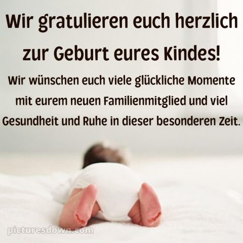 Baby Glückwünsche bild Füße kostenlos