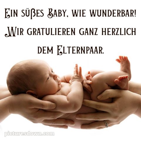 Baby Glückwünsche bild Kleinkind kostenlos