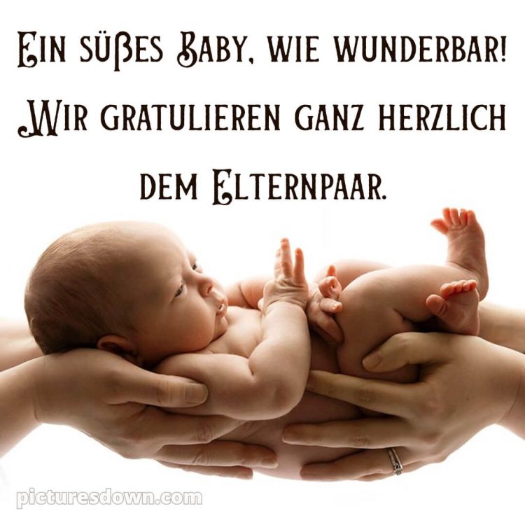 Baby Glückwünsche bild Kleinkind kostenlos