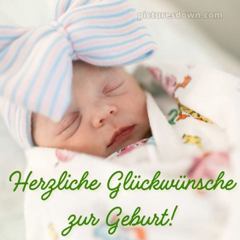 Baby Glückwünsche bild Bogen kostenlos