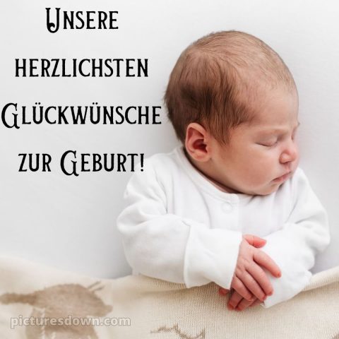Baby Glückwünsche bild Säugling kostenlos