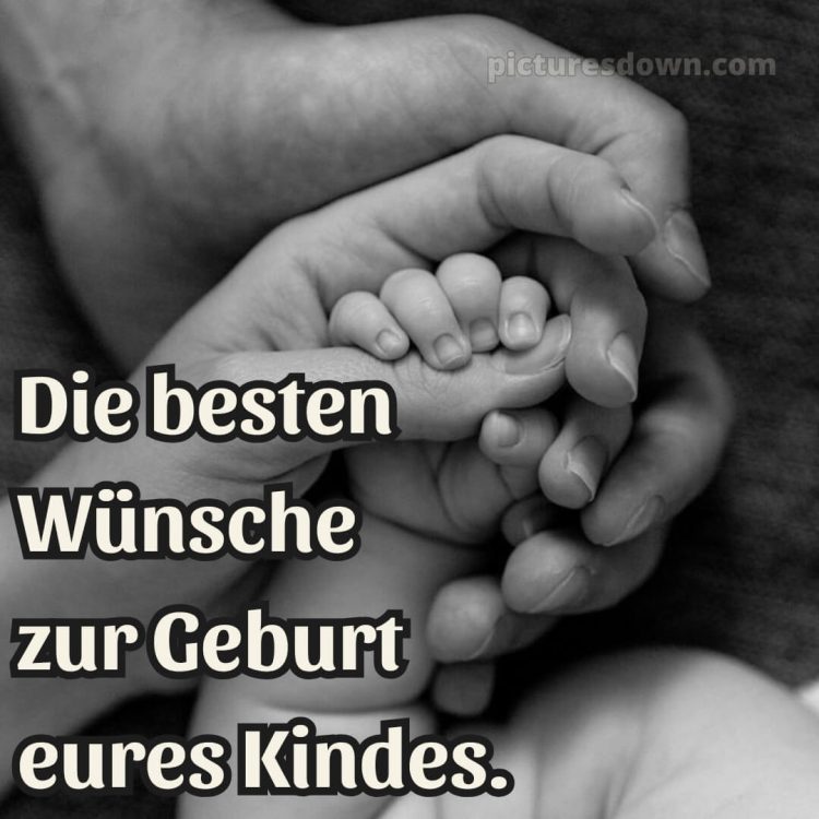 Geburt glückwünsche bild drei Hände kostenlos