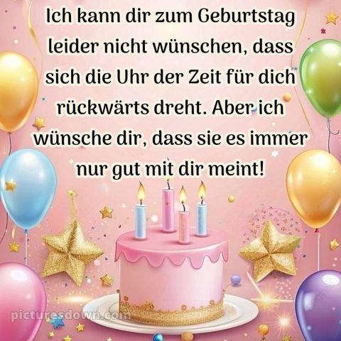 Geburtstag spruch bild Sterne kostenlos