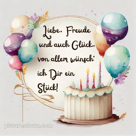 Geburtstag spruch bild Kerzen kostenlos
