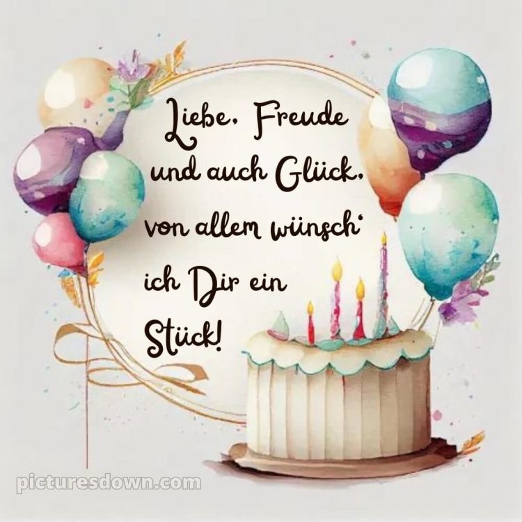 Geburtstag spruch bild Kerzen kostenlos
