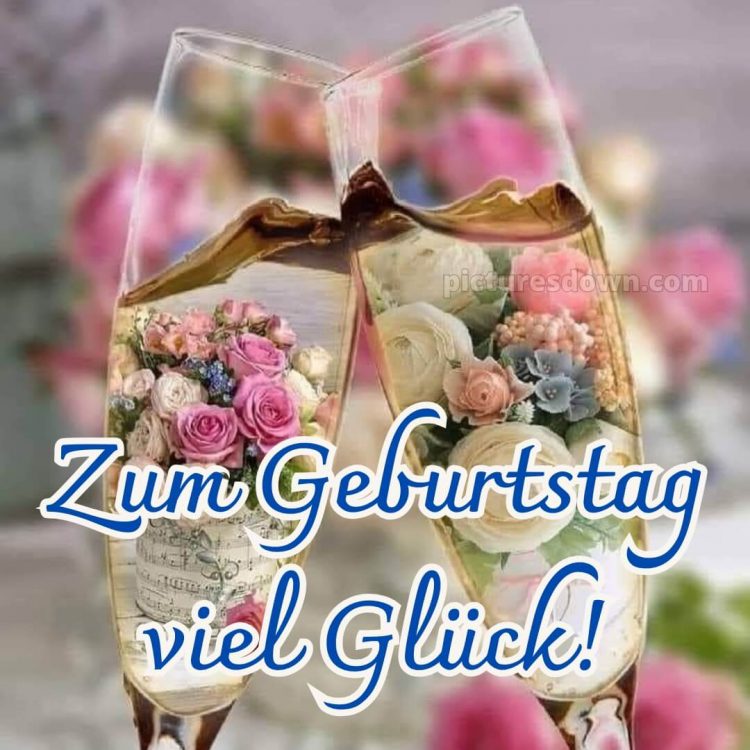 Geburtstag spruch bild Sekt kostenlos