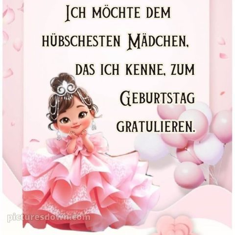 Geburtstagswünsche mädchen bild Puppe kostenlos