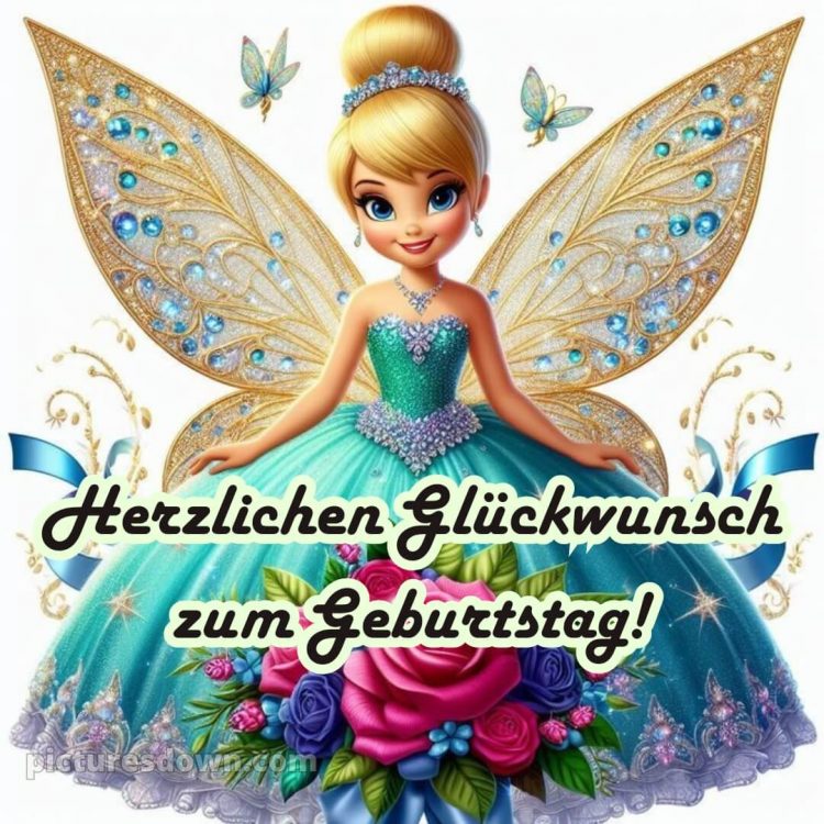 Geburtstagswünsche mädchen bild Fee kostenlos