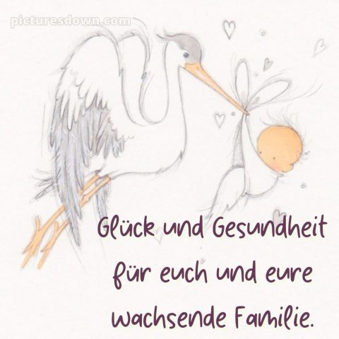 Glückwünsche geburt bild Karte kostenlos