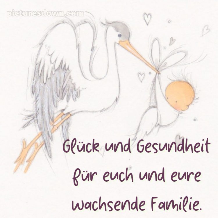 Glückwünsche geburt bild Karte kostenlos