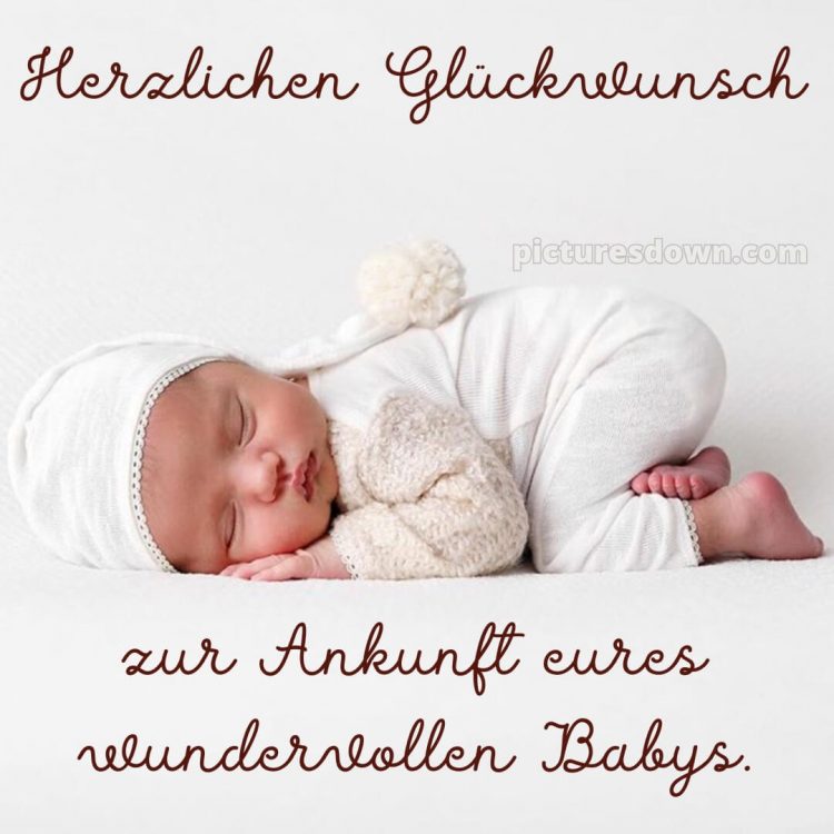 Glückwünsche geburt bild Schlaf kostenlos