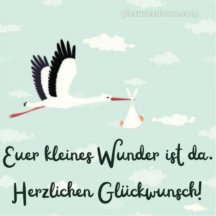 Glückwünsche geburt bild Himmel kostenlos