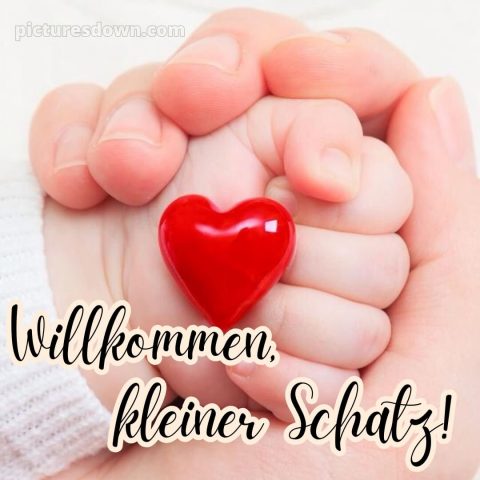 Glückwünsche zur geburt textvorschläge bild Herz kostenlos