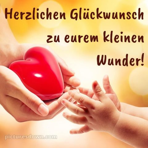 Glückwünsche zur geburt textvorschläge bild Finger kostenlos